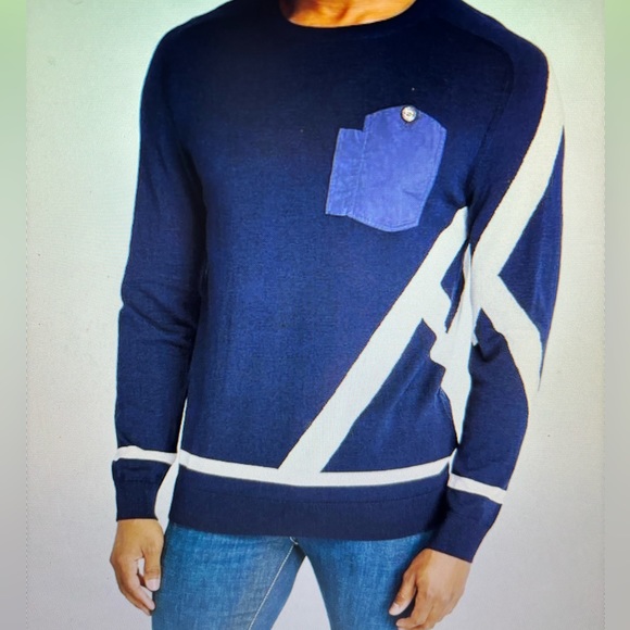 ALPS & METERS 100% merino wool Stripe Detail women’s Touring Sweater - Picture 1 of 6